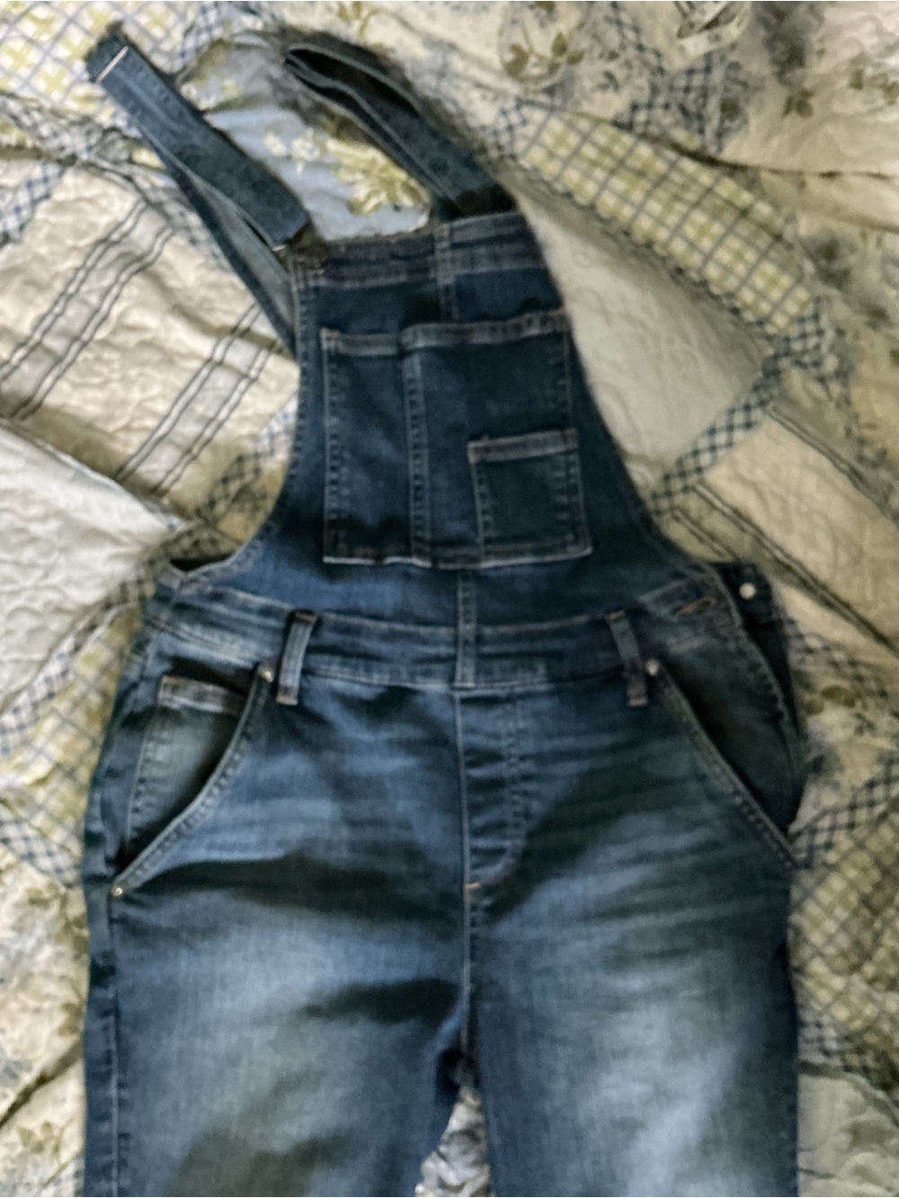 Silver Jeans Blue Denim Boyfriend Overalls